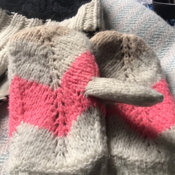 Free People Black and Cream Knit Hat - Picture 3 of 4